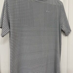 Nike Men’s Light Gray Patterned Dri-FIT Short Sleeve Tee